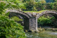 The bridge from the river