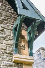 Llanegwad (Pontargothi), Holy Trinity Church, Roof decoration detail