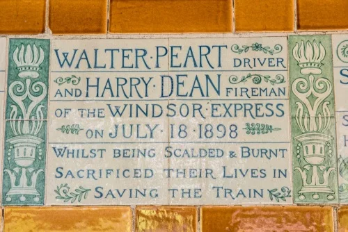 One of the Watts Memorial plaques