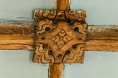 A Tudor carved roof boss