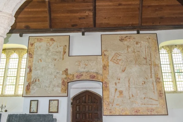 Early 16th century wall paintings, north nave wall
