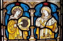 Richly coloured Victorian stained glaas window