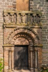 12th-century doorway and frieze of the Norman Chapel