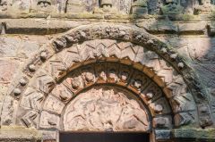 12th-century doorway arch and tympanum Norman Chapel
