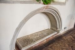 13th century Mortimer family coffin lid