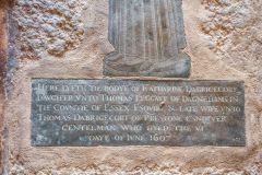 Katherine D'Abridgecourt inscription