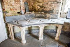 Inside the dairy house