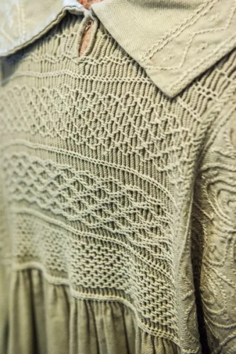 A traditional embroidered smock