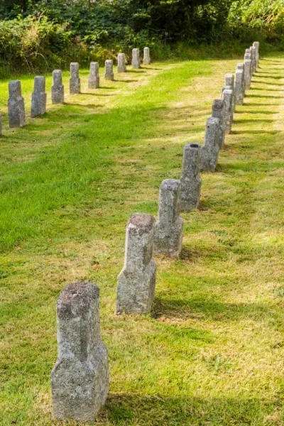 Prisoners' graves in the churchyard