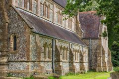 The south exterior facade