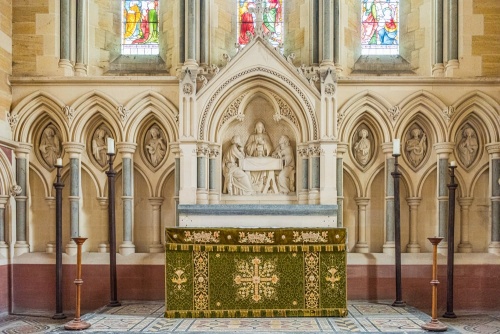 The high altar and reredos