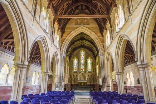 The church interior
