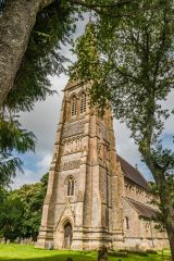 The striking tower and spire