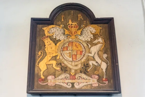 The 1685 James II royal coat of arms