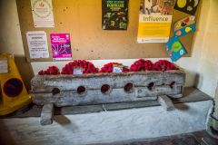 The old village stocks