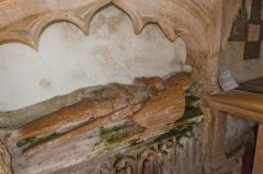 13th century tomb of a Martyn family knight