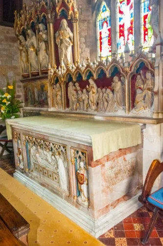 The high altar and reredos