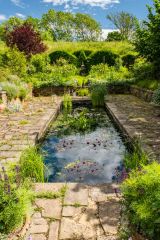 A water feature in the Lakeside Gardens