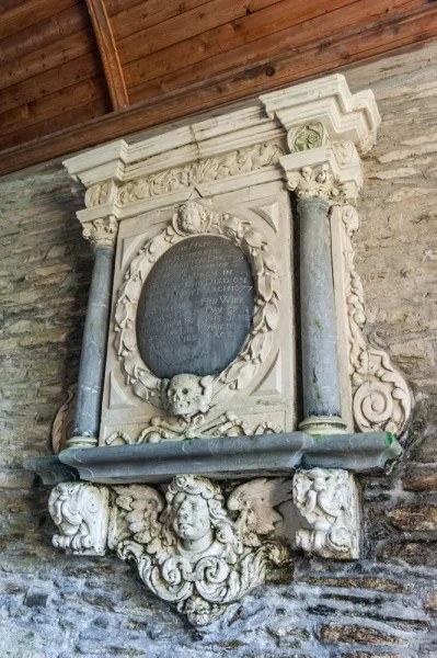 Rev. Roger Ashton memorial, 1677