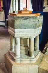 The 13th-century font