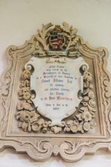 Edward Fellowes cartouche, 1843