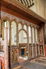 The central section of the screen