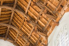 Rattlesden, St Nicholas Church, The restored 15th century angel roof