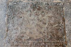 Raveningham, St Andrew's Church, John Castle memorial brass, 1593