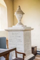 Raveningham, St Andrew's Church, Major Edmund Hodge memorial, 1815