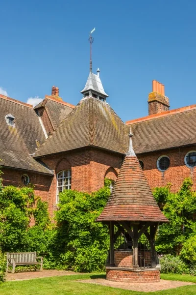 The well and house exterior