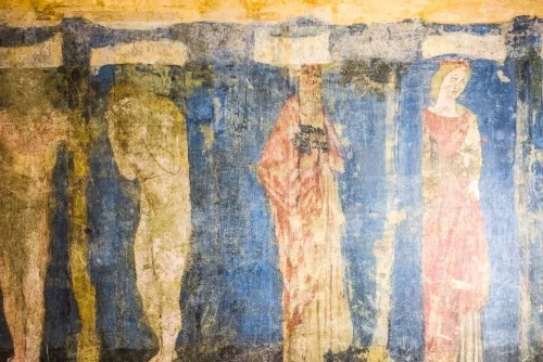 The long-lost Biblical wall paintings