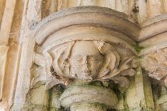 Carved capital on the south doorway
