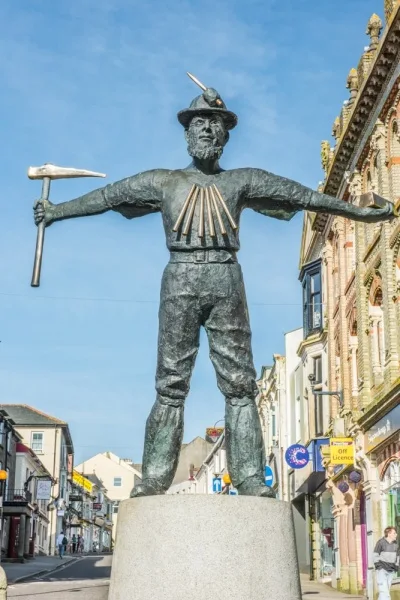 The Cornish Miner statue