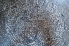 Rendlesham, St Gregory's Church, Coat of arms to John Spencer, d. 1709