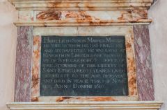Rendlesham, St Gregory's Church, Simon and Margery Mawes memorial, c. 1610