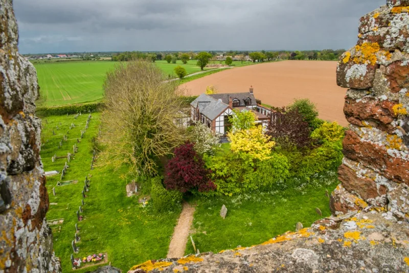 The view from atop the tower