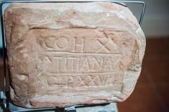 Building stone inscribed by the 20th Legion