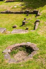Roman bath foundation walls