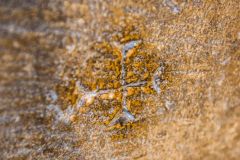 Richard III Museum, 15th-century carved cross inside Little Ease cell