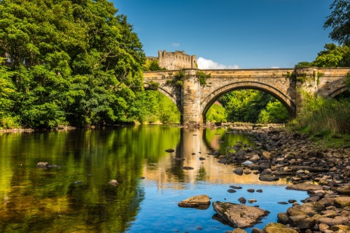 Richmond Castle and the River Swale