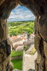 Looking over the town from a Keep window