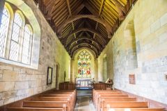 Looking east down the church