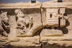 14th-century windmill frieze in the museum