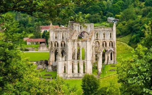 Rievaulx Abbey ruins from the Terrace
