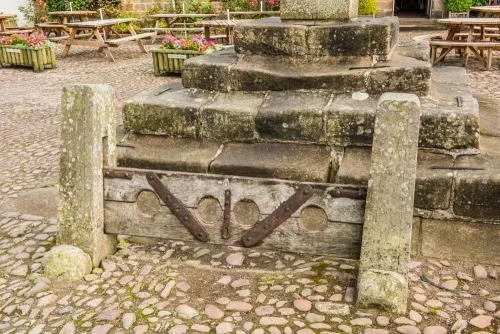 Village stocks near the church