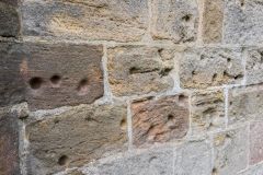 Civil War musket holes