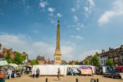 Ripon Market Place on market day