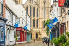 The cathedral from Kirkgate, as painted by JMW Turner