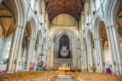 Looking down the nave
