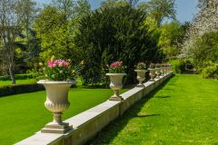 A formal terrace near the house
